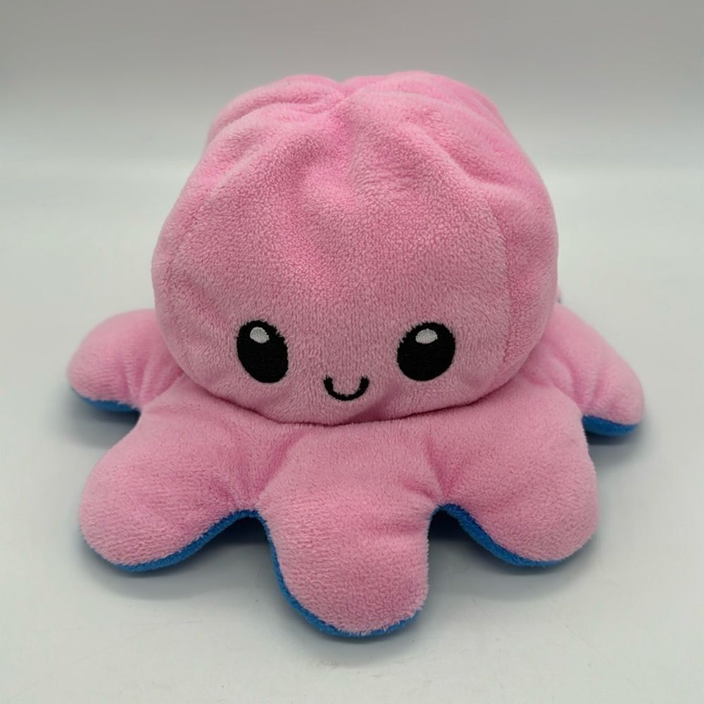 ❤️FREE WTH PURCHASE ❤️Tee Turtle Octopus Happy and Mad Reversible Plush